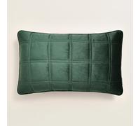 ROOM99 Colette Housse de Coussin décorative, 30 x 50 cm, en Velours, esthétique, Moderne, pour Chambre à Coucher, Salon, Vert foncé