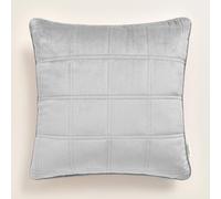 ROOM99 Colette Housse de Coussin décorative, 40 x 40 cm, en Velours, esthétique, Moderne, pour Chambre à Coucher, Salon, Gris Clair