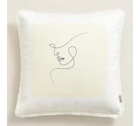 ROOM99 Housse de Coussin décorative Bonita pour Femme - Esthétique - Moderne - en Coton - 45 x 45 cm - 1 pièce