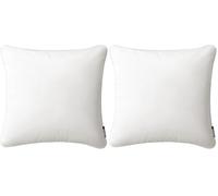 room99 Housse décorative de Coussin Aura 40 x 40 cm Taie d'oreiller pour Coussins Canapé avec Fermeture éclair Invisible Écru, 1 pièce (Lot de 2)
