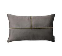 ROOM99 Housse décorative de Coussin Be Glam Simple 30 x 50 cm Taie d'oreiller pour Coussins Canapé avec Fermeture éclair Invisible Gris Foncé, 1 pièce