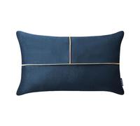 ROOM99 Housse décorative de Coussin Be Glam Simple 30 x 50 cm Taie d'oreiller pour Coussins Canapé avec Fermeture éclair Invisible Bleu Foncé, 1 pièce