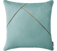ROOM99 Housse décorative de Coussin Be Glam Simple 45 x 45 cm Taie d'oreiller pour Coussins Canapé avec Fermeture éclair Invisible Menthe, 1 pièce