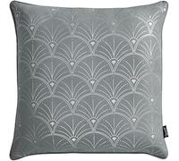 ROOM99 Housse décorative de Coussin Belissa 45 x 45 cm Taie d'oreiller pour Coussins Canapé avec Fermeture éclair Invisible Gris Clair, 1 pièce