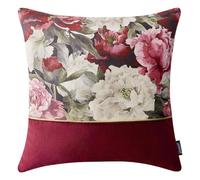 Room99 Housse décorative de Coussin Blossom 45 x 45 cm Taie d'oreiller pour Coussins Canapé avec Fermeture éclair Invisible Rouge foncé, 1 pièce