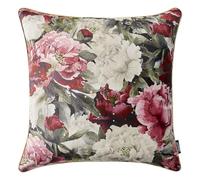 ROOM99 Housse décorative de Coussin Blossom Shine 45 x 45 cm Taie d'oreiller pour Coussins Canapé avec Fermeture éclair Invisible Rouge foncé, 1 pièce