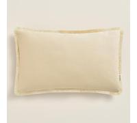 ROOM99 Housse décorative de Coussin Boca Chica 30 x 50 cm Taie d'oreiller pour Coussins Canapé avec Fermeture éclair Invisible Beige, 1 pièce