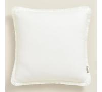 ROOM99 Housse décorative de Coussin Boca Chica 40 x 40 cm Taie d'oreiller pour Coussins Canapé avec Fermeture éclair Invisible écru, 1 pièce