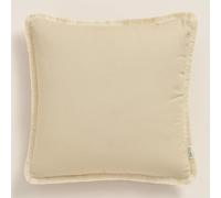 ROOM99 Housse décorative de Coussin Boca Chica 50 x 50 cm Taie d'oreiller pour Coussins Canapé avec Fermeture éclair Invisible Beige, 1 pièce