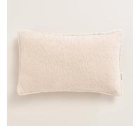 ROOM99 Housse décorative de Coussin Bouclé 30 x 50 cm Taie d'oreiller pour Coussins Canapé avec Fermeture éclair Invisible Beige Clair, 1 pièce