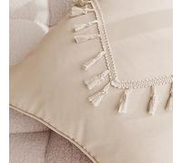 ROOM99 Housse décorative de Coussin Chloe 45 x 45 cm Taie d'oreiller pour Coussins Canapé avec Fermeture éclair Crème, 1 pièce