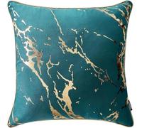 ROOM99 Housse décorative de Coussin Lanai 45 x 45 cm Taie d'oreiller pour Coussins Canapé avec Fermeture éclair Invisible Turquoise, 1 pièce