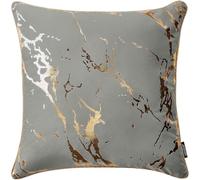 ROOM99 Housse décorative de Coussin Lanai 45 x 45 cm Taie d'oreiller pour Coussins Canapé avec Fermeture éclair Invisible Gris Clair, 1 pièce