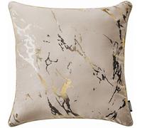 ROOM99 Housse décorative de Coussin Lanai 45 x 45 cm Taie d'oreiller pour Coussins Canapé avec Fermeture éclair Invisible Beige, 1 pièce