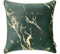 room99 Housse décorative de Coussin Lanai 45 x 45 cm Taie d'oreiller pour Coussins Canapé avec Fermeture éclair Invisible Vert foncé, 1 pièce