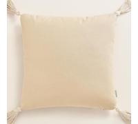 ROOM99 Housse décorative de Coussin Soul 40 x 40 cm Taie d'oreiller pour Coussins Canapé avec Fermeture éclair Invisible Beige, 1 pièce