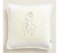 ROOM99 Ladies Boutique Housse de Coussin décorative Esthétique Moderne Chambre Salon Coton 45 x 45 cm
