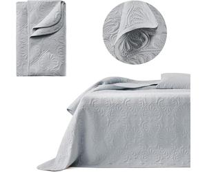 room99 Leila Élégant Dessus de lit Moderne 200 x 220 cm 2 Personnes matelassé idéal comme jeté de canapé ou Couvre-lit Gris Clair