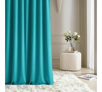 ROOM99 Rideau avec œillets Aura 140 x 250 cm Turquoise, 1 pièce | Décoration de Fenêtre, Curtains et Draperies intérieurs pour Salon, Chambre Moderne Lisse