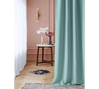 ROOM99 Rideau avec Passe Tringle Laurel 140 x 250 cm Largeur x Hauteur, Décoration de Fenêtre, Rideau occultant Thermique Isolant Anti Froid et Chaleur pour Salon Menthe, 1 pièce