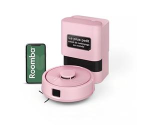 Roomba Mini Robot aspirateur et Laveur + Base AutoEmpty, Rose Poudré