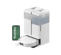 iRobot Roomba Plus 515 Combo Robot+AutoWash- 22KPa -Base Multifonction - Lavage à 75°C - séchage des lingettes à 45°C - LiDAR Clearview - 75 Jours d'autovidage - Blanc