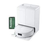 Roomba Plus 675 Robot aspirateur 2en1 + base AutoWash,lavage à l'eau chaude | iRobot 30 000 Pa, vidage auto, pulvérisation SprayForce, lavage à chaud, lavage/séchage à chaud, LiDAR Blanc