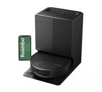 Roomba Plus 676 Robot aspirateur 2en1+ base AutoWash,lavage à l'eau chaude | iRobot 30 000 Pa, vidage auto, pulvérisation SprayForce, lavage à chaud, lavage/séchage à chaud, LiDAR Noir