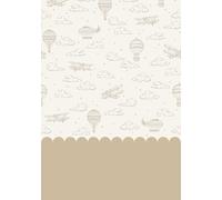 Roomblush RB387 Papier peint intissé Motif ballons et avions Beige