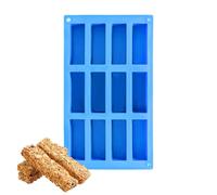 ROOMHUAWAY Moule en silicone pour barres de céréales - Bleu - Silicone - Moule à pâtisserie - Barre énergétique - Bricolage