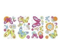 Roommates autocollant adhésif repositionnable pour enfants motif papillon au pinceau k3564 G