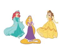 ROOMMATES DISNEY PRINCESSES Lot de 3 stickers 3D repositionnables Stickers de 16 x 26 cm à 21 x 25 cm