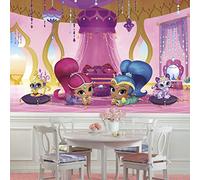 ROOMMATES JL1386M Shimmer and Shine Genie Palace Peinture murale amovible activée par l'eau Multicolore 3,2 x 1,8 m