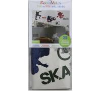 ROOMMATES Lot de 25 stickers SPORT STREET EXTREME repositionnables 4 feuilles de 10,1 x 44,1 cm