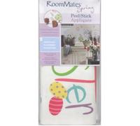 Roommates Lot De 28 Stickers Joyeuse Paques Repositionnables 4 Feuilles De 10,1 X 44,1 Cm