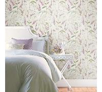 ROOMMATES Papier Peint auto-adhésif Brin Floral Violet