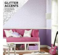 ROOMMATES Papier Peint auto-adhésif - Disney Princesses avec icônes et paillettes - Violet Violet G