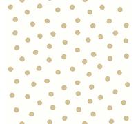 ROOMMATES Papier Peint Auto-adhésif Pois doré - Gold Dot