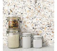 ROOMMATES Papier Peint auto-adhésif Terrasse - Terrazo Multi Colored RMK11277WP Tan