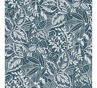 ROOMMATES Papier Peint auto-adhésif Vintage Batik Jungle RMK11749WP Blue/White