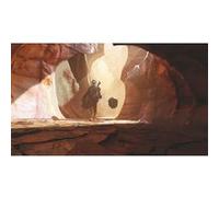 ROOMMATES Papier peint panoramique auto-adhésif Mandalorian Din Jarin et Grogu bebe yoda dans la grotte Marron G