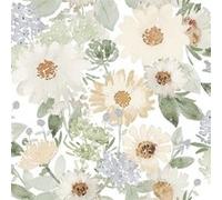 ROOMMATES Papier peint rouleau auto-adhésif - Motifs Floraux Charmes du Sud - Neutre Multicolors G