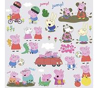 RoomMates stickers muraux Peppa Pig vinyl 28 pièces Multicolors