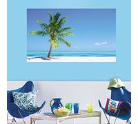 Roommates RMK3438PSM Autocollant Motif Ile Paradisiaque Repositionnable Vinyle Multicolore 46 x 7,94 x 7,94 cm