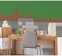 RoomMates RMK5136GM Minecraft Block Strips Peel and Stick Wall Decals