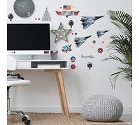 ROOMMATES Stickers repositionnables - Top Gun Avions de chasse et déco Multicolors