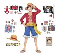 RoomMates RMK5439GM One Piece Luffy Autocollant Mural, Rouge