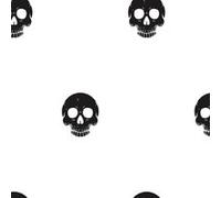 ROOMMATES Rouleau de papier peint auto-adhésif - Disney Cruella - Tête de mort noir Noir G