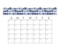 ROOMMATES Sticker Agenda effaçable mensuel Aquarelle repositionnable