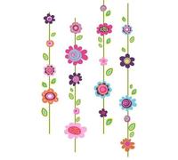 ROOMMATES Sticker géant GUIRLANDES DE FLEURS repositionnable 25x5cm 45,7cm x 101,6cm et 22,9cm x 101,6cm